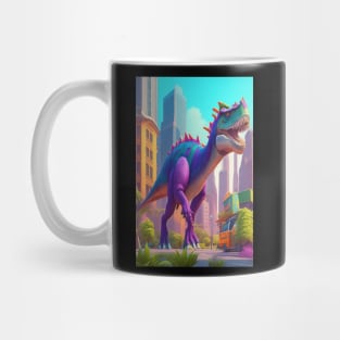 Dinosaur in the City Mug